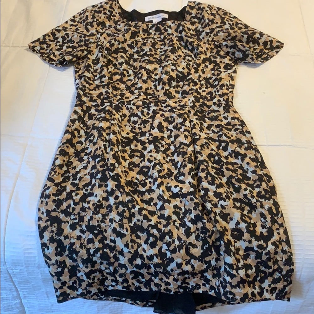 BCBG short open back dress